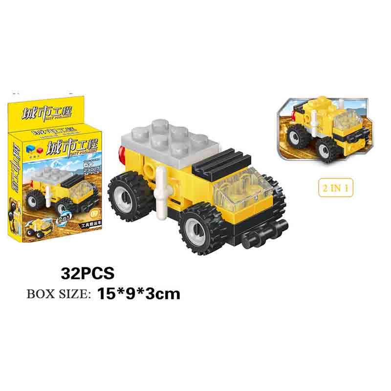 2020 Новый продукт 2 изменения 12 в 1 Городская инженерная сборка Автомобильная обучающая игрушка Diy Fighting Сменный пластиковый робот-робот Игрушка на день рождения