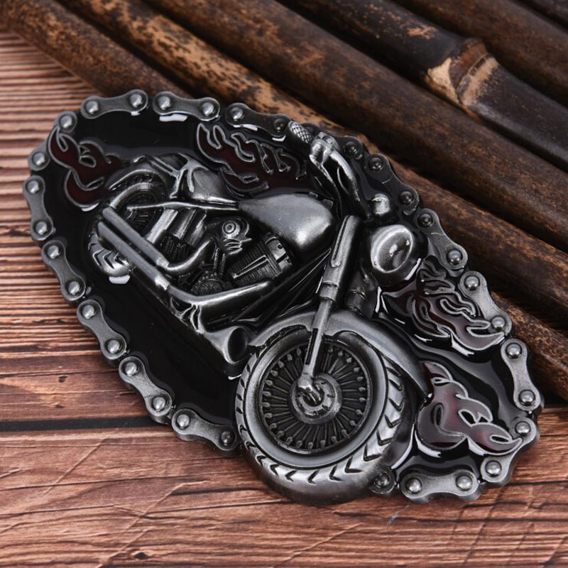 Men Vintage Motorcycle Modelling Cowboy Alloy Style Belt Buckle