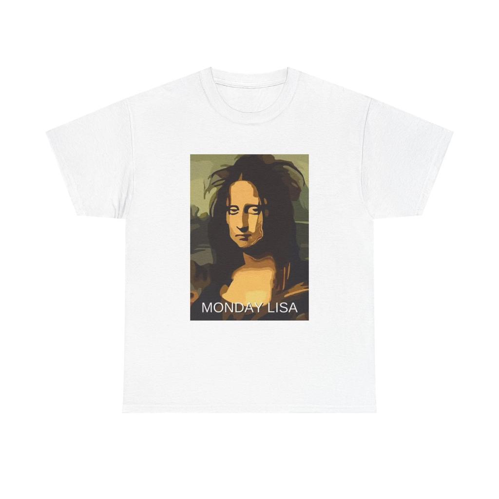 Men's and Women's T-shirts Monday Lisa Mona Lisa Painting Funny
