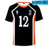 Summer New Hinata Shoyo Shadow Mountain Tobio T-shirt Cosplay Costume Karasuno Club Volleyball Adult Men Kids Top 2021 Anime