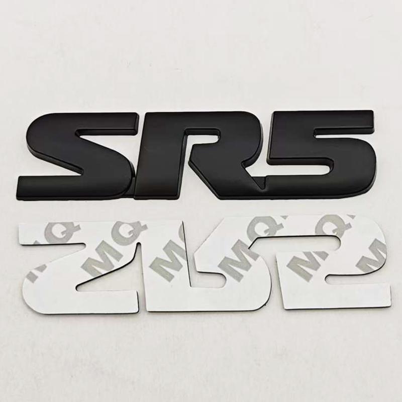 3D Metal Car Emblem Badge V6 SR5 Rear Trunk Sticker Fender Decal for Toyota Tacoma 4Runner Sequoia Auto Decorative Accessories