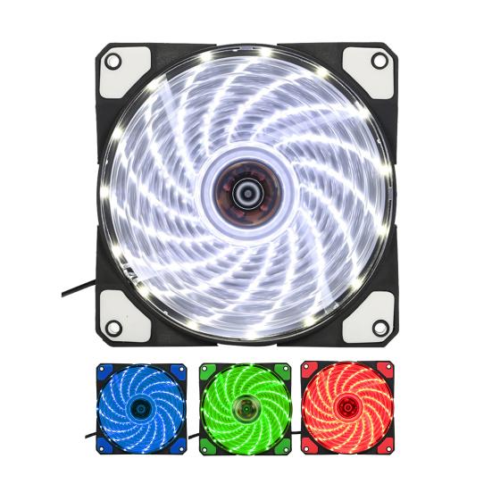 Ultra Silent Anti-vibration 15 Lights Round Computer Cooling Fan