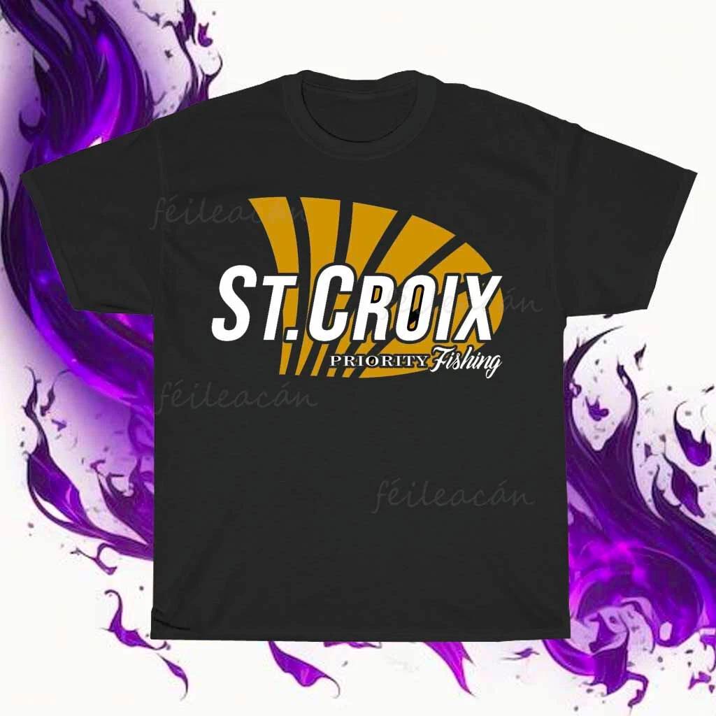 Brand New St Croix Fishing Rods Logo American T-Shirt Funny Size S to 5XL