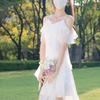 Белое платье с воланами для чаепития, от которого замирает сердце