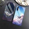 Роскошный чехол для телефона Samsung Galaxy A71 A72 A70 A73 A53 A13 5g A03 A22 A21s A03 Core A42 A52, стеклянный чехол с изображением Кита в стиле аниме