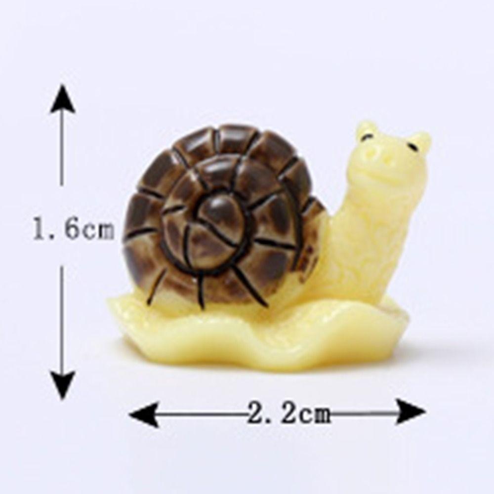 Микропейзаж Суккулентная фигурка улитки Миниатюрная фигурка Животное Кукла Суккулентное растение Орнамент