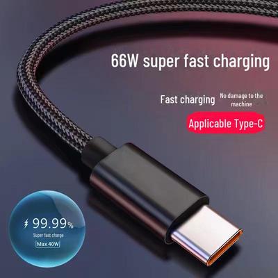 1 м плетеный нейлоновый USB-C Android сверхбыстрое зарядное устройство, совместимое с Apple