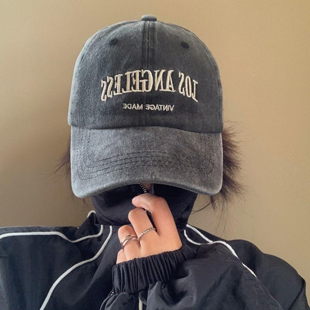 Soft Top Embroidery Baseball Cap Cotton Teenagers Baseball Cap  for Men and Women