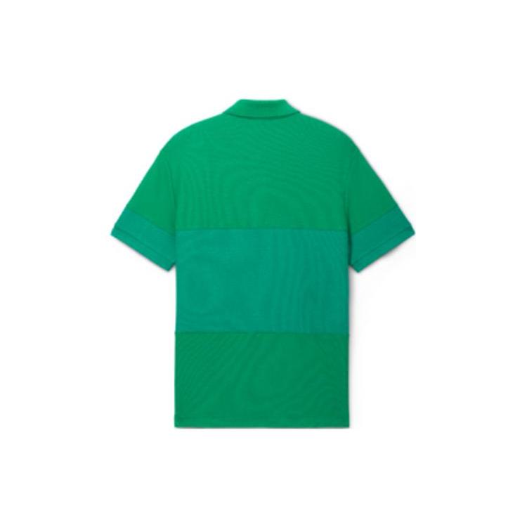 Lacoste Мужские рубашки-поло Зеленая воротник-поло Умеренный прямой крой PH2098-KAS