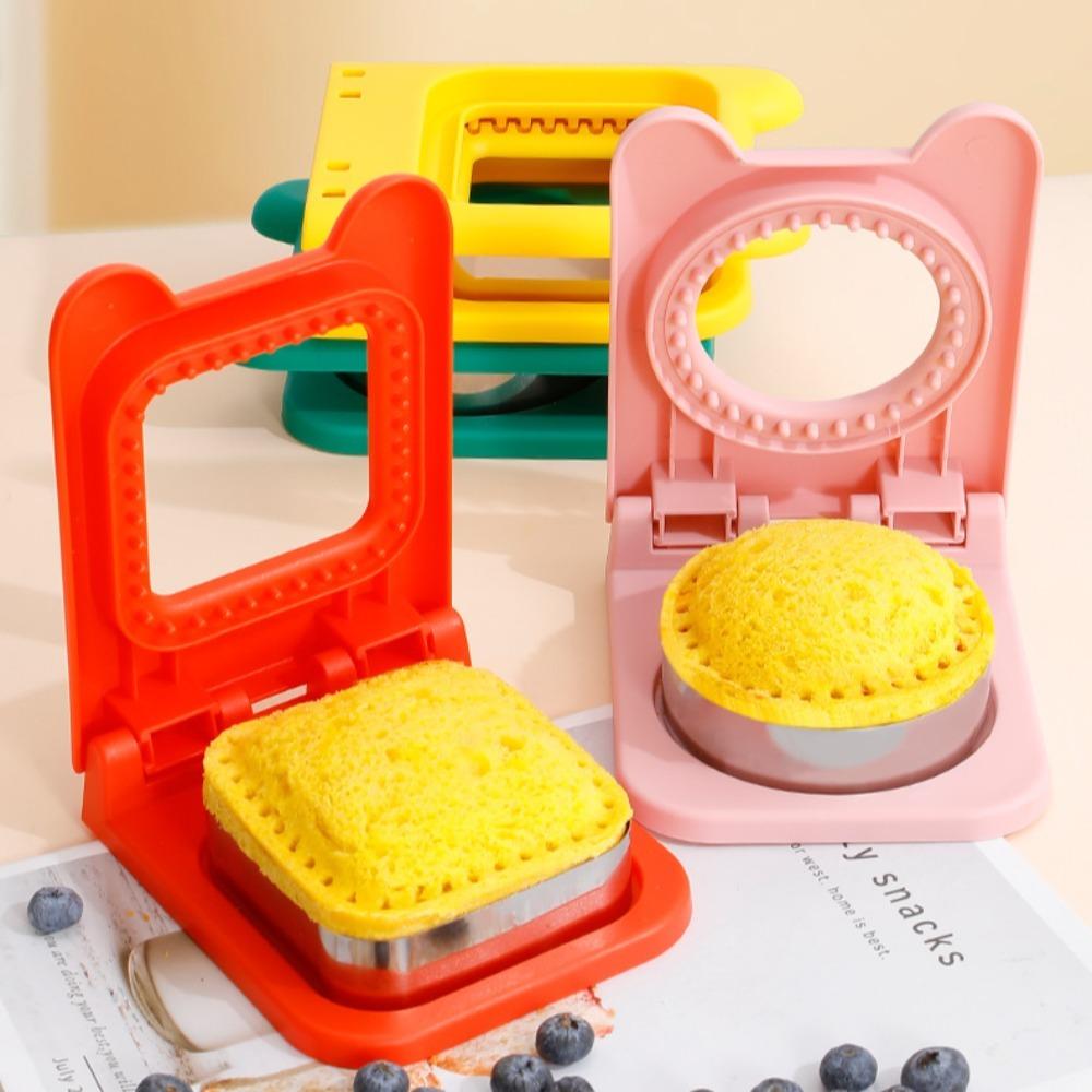 Sealer Flip Toast Bread Mold Kids Breakfast Sandwich Cutting Tool DIY Sandwich Cutters Mould