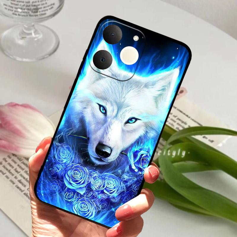 Чехол для телефона Realme Note 70 Чехол Note 70T Крутой Лев Волк Мягкий Силикон Полная Защита Корпус Narzo 80 Lite C71 4G Индия Funda