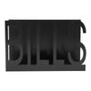 Desktop Metal Mail Holder Cutout Design Desk Letter Envelope Document Organizer with Anti Slip