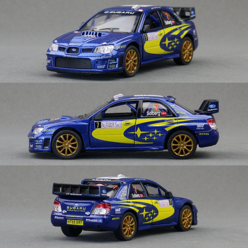 1/36 Subaru Impreza WRC Sports Car Alloy Diecast Metal Scale Model Car Miniature Car Model Static Collection Children Toy Car Vehicles