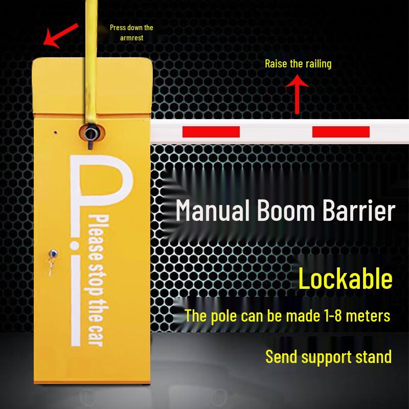 Manlu Z2 Manual Lift Barrier Gate with 6-Meter Pole