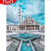 Полный квадратный круглый алмаз картина церковь ремесла вышивка крестиком Алмазная вышивка пейзаж рукоделие подарок ручной работы
