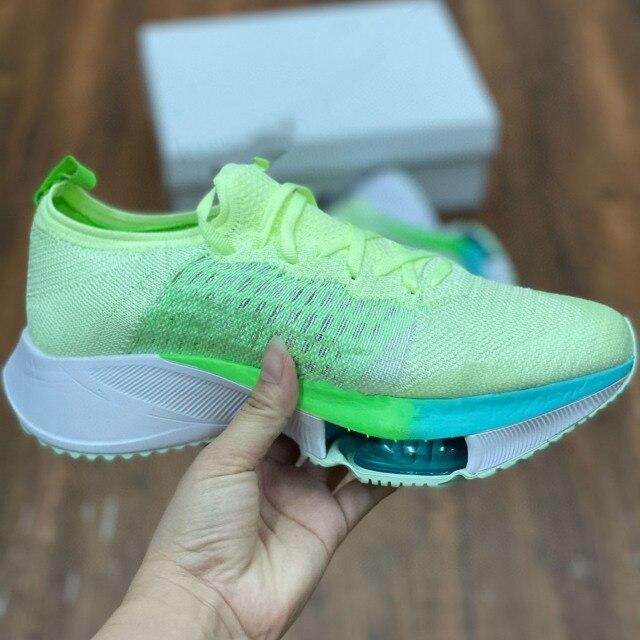 Новая эластичная обувь, мужские и женские тренировочные марафонские кроссовки на воздушной подушке, максимальный размер 45, с коробкой