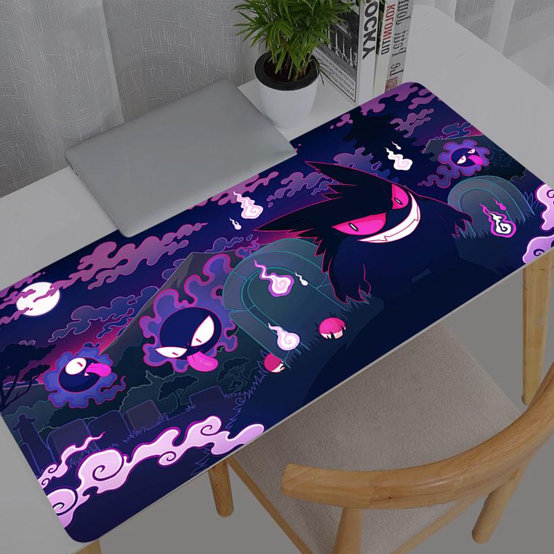 Mouse Pad PPikachus Gengar Gamer Large XXL Keyboard Desk Mouse Mat Carpet Rubber Tapis Souris Gaming Notbook Mousepad