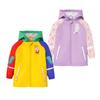 Детское мультяшное дождевое пончо, раздельный дизайн для мальчиков и девочек, размеры для малышей и младших школьников, средний и большой детский водонепроницаемый дождевик