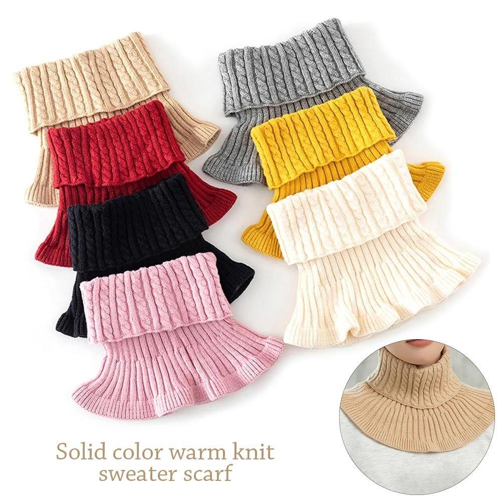Windproof Scarf Detachable Neck Warmer Fashion Turtleneck