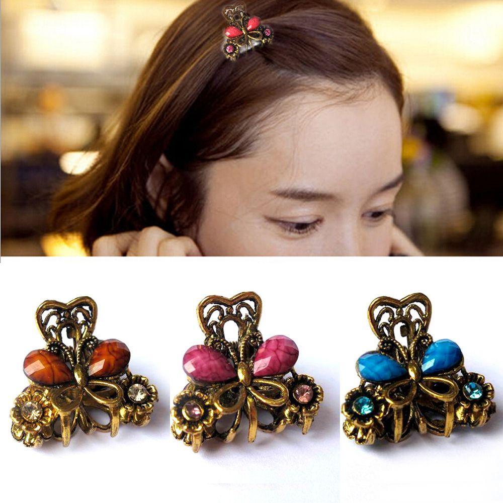 Accessories Gifts Women Girls Mini Butterfly Hair Clip Claw Resin Hairpins Jewelry