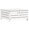 4 Piece Garden Sofa Set White Solid Pine Wood
