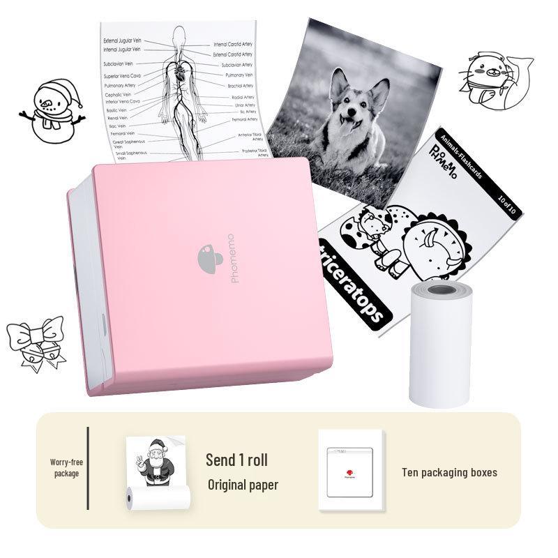 Phomemo M02 Draagbare Mini Thermische Printer – Bluetooth, Inktloos voor Mobiele Apparaten