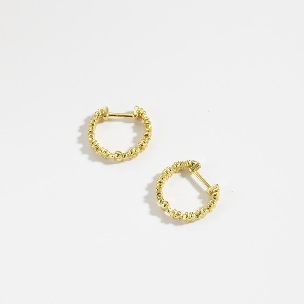 ANDYWEN Стильные великолепные серьги-кольца из стерлингового серебра 925 пробы с позолоченным цирконием, женские простые ювелирные изделия