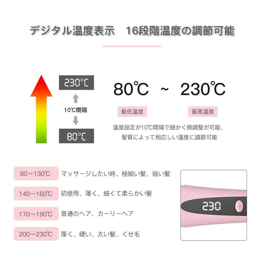 MIRACOMB Straight Brush Утюжок для волос Функция блокировки температуры Двойные отрицательные ионы Максимально быстрый нагрев 16 уровней регулировки температуры Цифровая