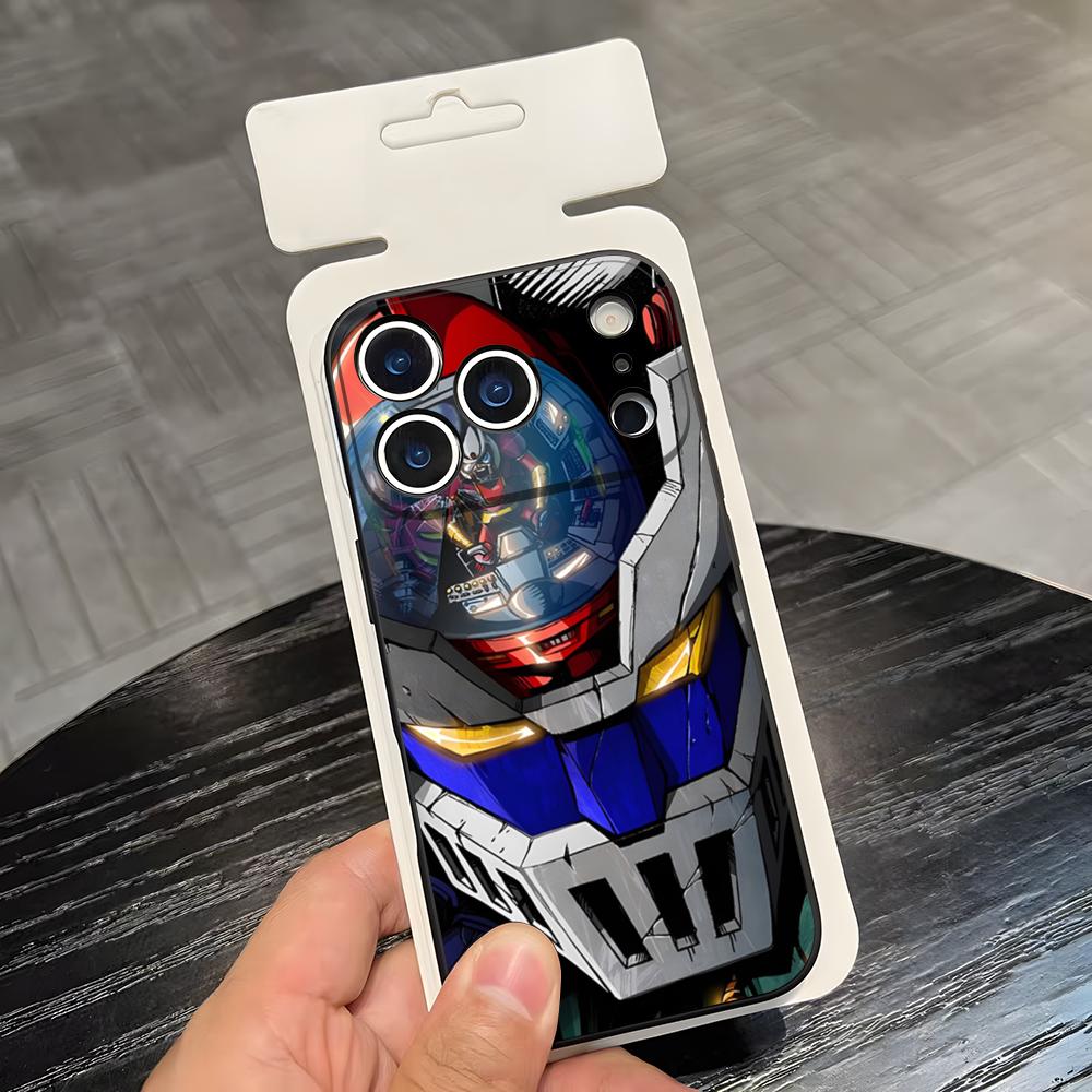 Чехол для телефона с мангой Мазингер Z Аниме для iPhone 17 Air 16 E Pro Max 15 14 13 Mini 12 Pro 11 Max Plus Черный Мягкий