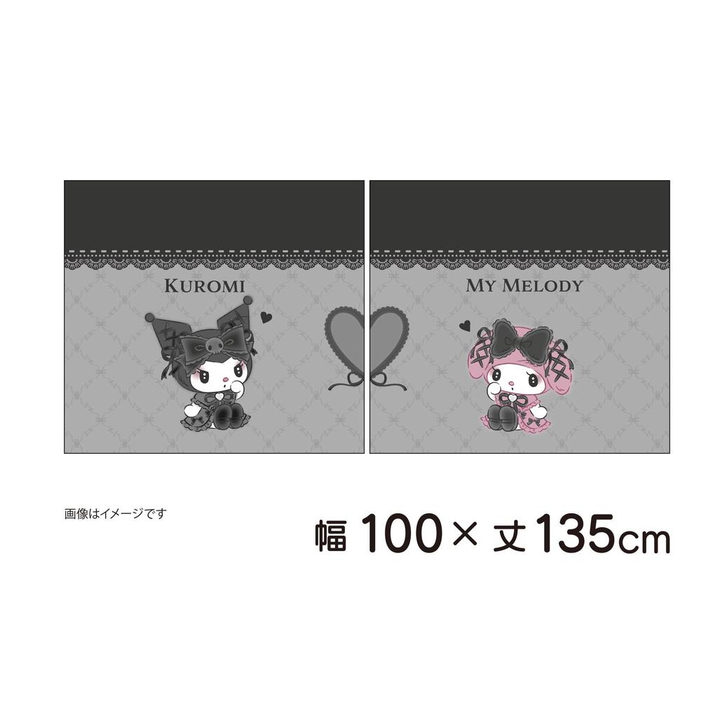 MORIPiLO Затемняющие шторы Sanrio My Melody Kuromi Узор Соединяющаяся Единая Картина Искусство 100 см ширина x 178 см Набор Милых Полуночных Макура но Морисита
