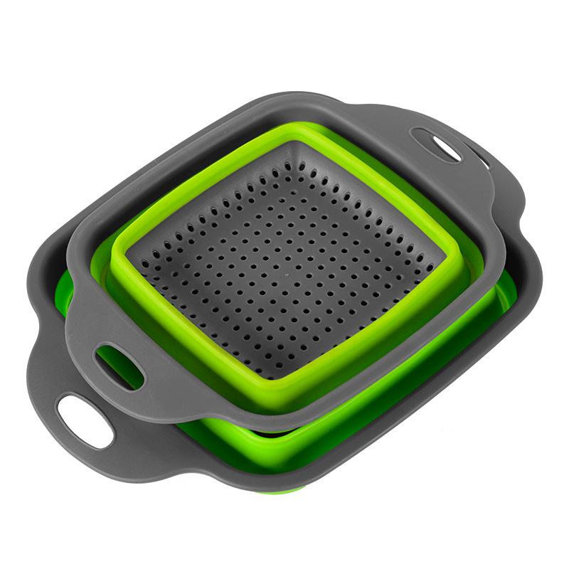 Телескопическая складная корзина для сбора овощей - многофункциональные кухонные принадлежности