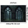 One piece of Gothic church background - Dark medieval architectural decoration for party.zyc