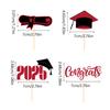 16Pcs Sparkling 2025 Graduation Cupcake Decoration Graduation Season Theme Party Decoration