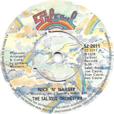 7-дюймовая пластинка SALSOUL ORCHESTRA - Nice 'N' Naasty SZ2011 Salsoul Records 1976 США Соул/Фанк Б/У