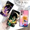 Мультяшный чехол для телефона F-Sailor M-Moons для Samsung S26, S25, S24, S23, S22, S30, S21, Ultra, Plus, FE 5G Черный Мягкий чехол