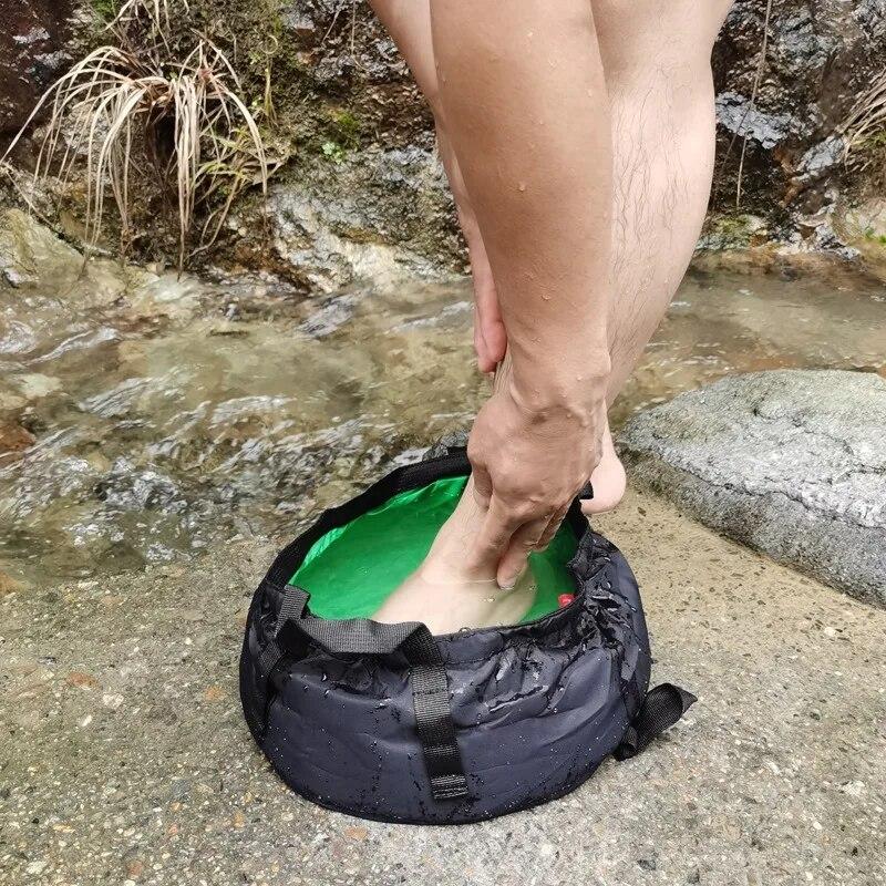Портативное складное портативное ведро, сумка для хранения воды, водонепроницаемая сумка для воды, складное ведро для рыбалки