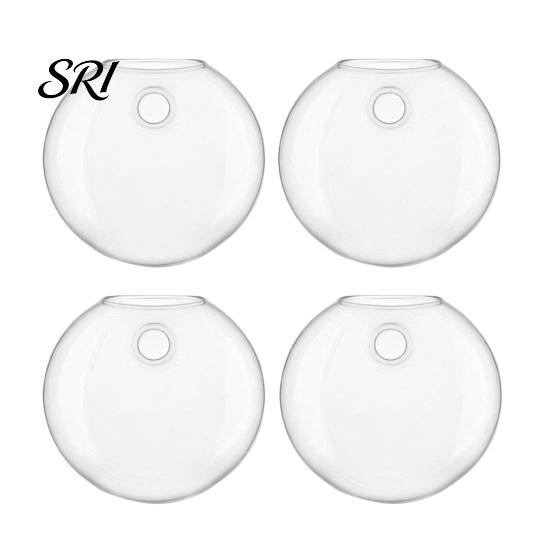 Decorative Wall Planter Hanging Glass Clear Flower Vase for Hydroponics Plants Greenery Home Decor Mount Terrarium Propagation Station Bathroom Office
