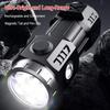 Flashlight Led Strong Light Rechargeable Portable Camping Lantern With Magnet Use Focusing  Long Range Lighting Equipment