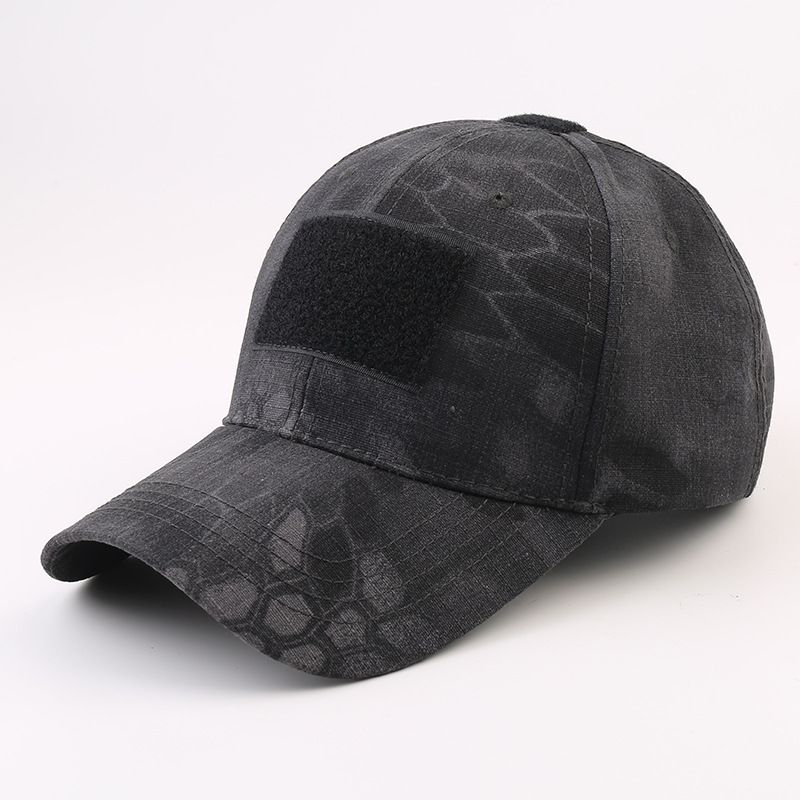 Arrival Camouflage Hat Handsome Military Fans Outdoor Python Baseball Cap Men's Tactical Peaked Cap Military Training for Middle and Large Students
