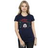 Disney Womens/Ladies Mickey Mouse Christmas Light Bulbs Cotton T-Shirt