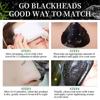 Charcoal Blackhead Removal Cleansing Mask Tear-off Nose Patch Deep Cleansing Nose Mask Shrinks Pores.