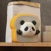 Panda Desktop Ornament Bread Statue Toast Figurine Mini Resin Figurines for