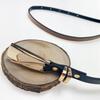Narrow Belt For Trousers, Eco-Leather, Buckle