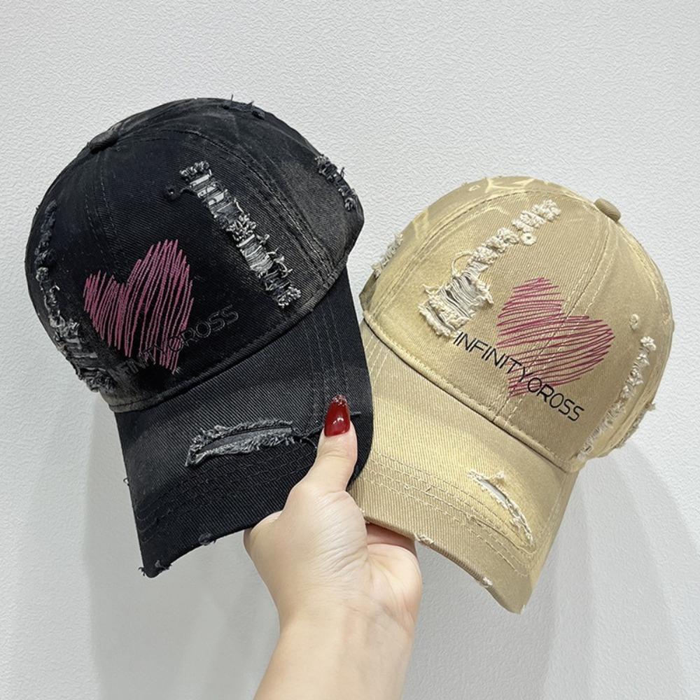Бейсболка с регулируемой надписью Солнцезащитная кепка с дыркой Модная бейсболка Love Streetwear