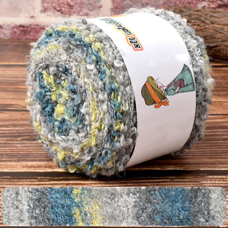 1 шт шерстяная нить модный вязаный шарф теплый цвет ручная работа градиент масляная живопись ретро стиль пряжа клубок