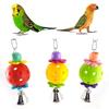 Pet Parrot Bird Bites Climb Chew Toys Swing Bell Cage Hanging Cockatiel Parakeet