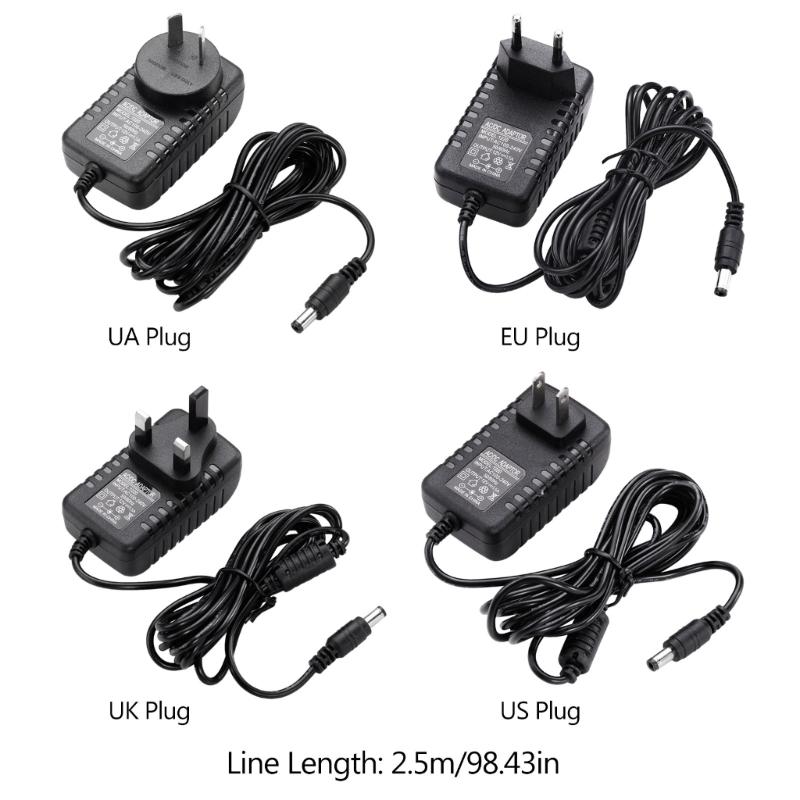1Pc Lightweight Power Supply Cord for Yamahas Keyboards 12V 1.5A Keyboard Charger with Long 98.42 Inch Power Supply Cord