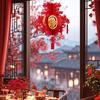 Chinese New Year Hanging Lantern Decoration Fu 3D Oriental Classic Elements Spring Festival Decor for Restaurant Home Decor