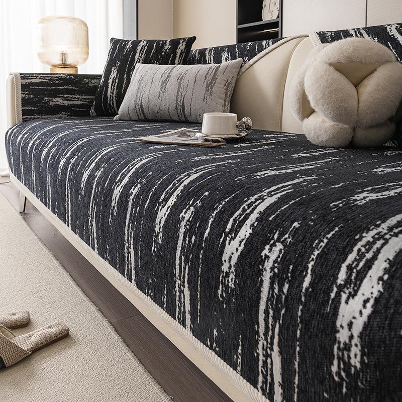 New Chenier Sofa Cushion High-Grade Four-Season Universal Seat Cushion, Non-Slip Sofa Cover, Seat Cushion Cover Cloth