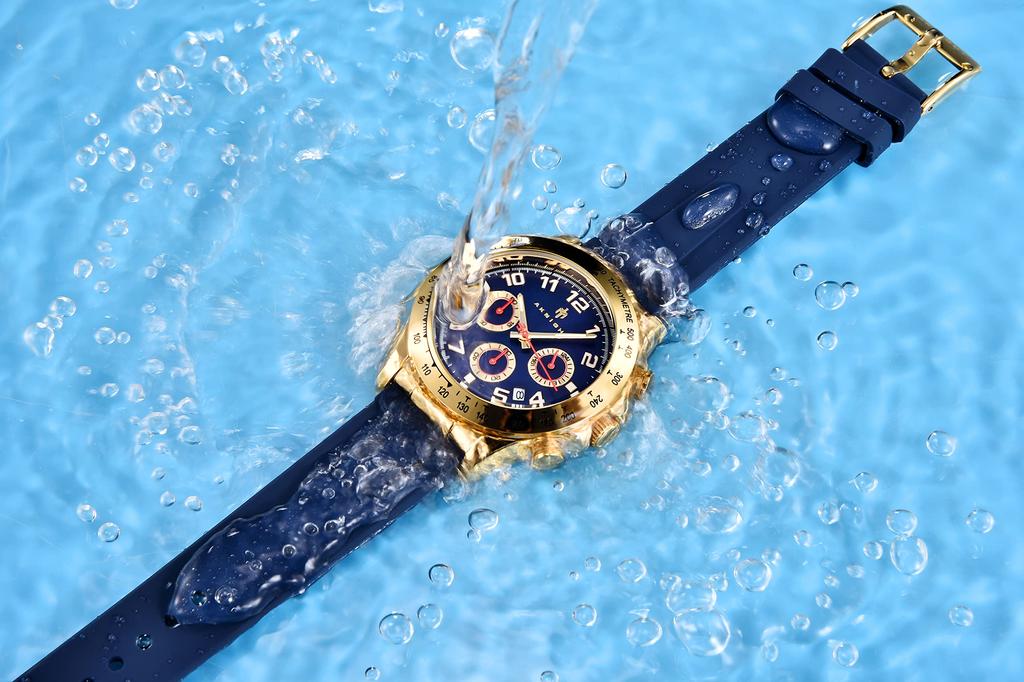 AKNIGHT Watch Fashionable Popular Quartz Soft Silicone Strap Chronograph Easy To See Luminous Analog Arm Clock Waterproof Date Watch for Men Japanese